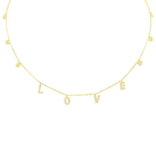 necklace, necklaces, love necklaces, love necklace, Gold necklaces, gold plated necklaces, silver necklaces, choker necklaces, dangly necklaces, birthdya gifts, anniversary gifts, holiday gifts, nice necklaces, designer jewelry, fine jewelry, necklaces with rhinestones, cute necklaces, dainty necklaces, necklaces for sensitive skin, Necklaces that say I love you Miami Jewelry store Kesley Boutique , necklace for special occasion, nickel free jewelry, waterproof jewelry, gold vermeil necklace