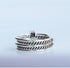 Stacked Ring, .925 Sterling Silver Twisted Metals Waterproof Unisex Luxury Statement Ring